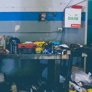 workshop waste for skip bin