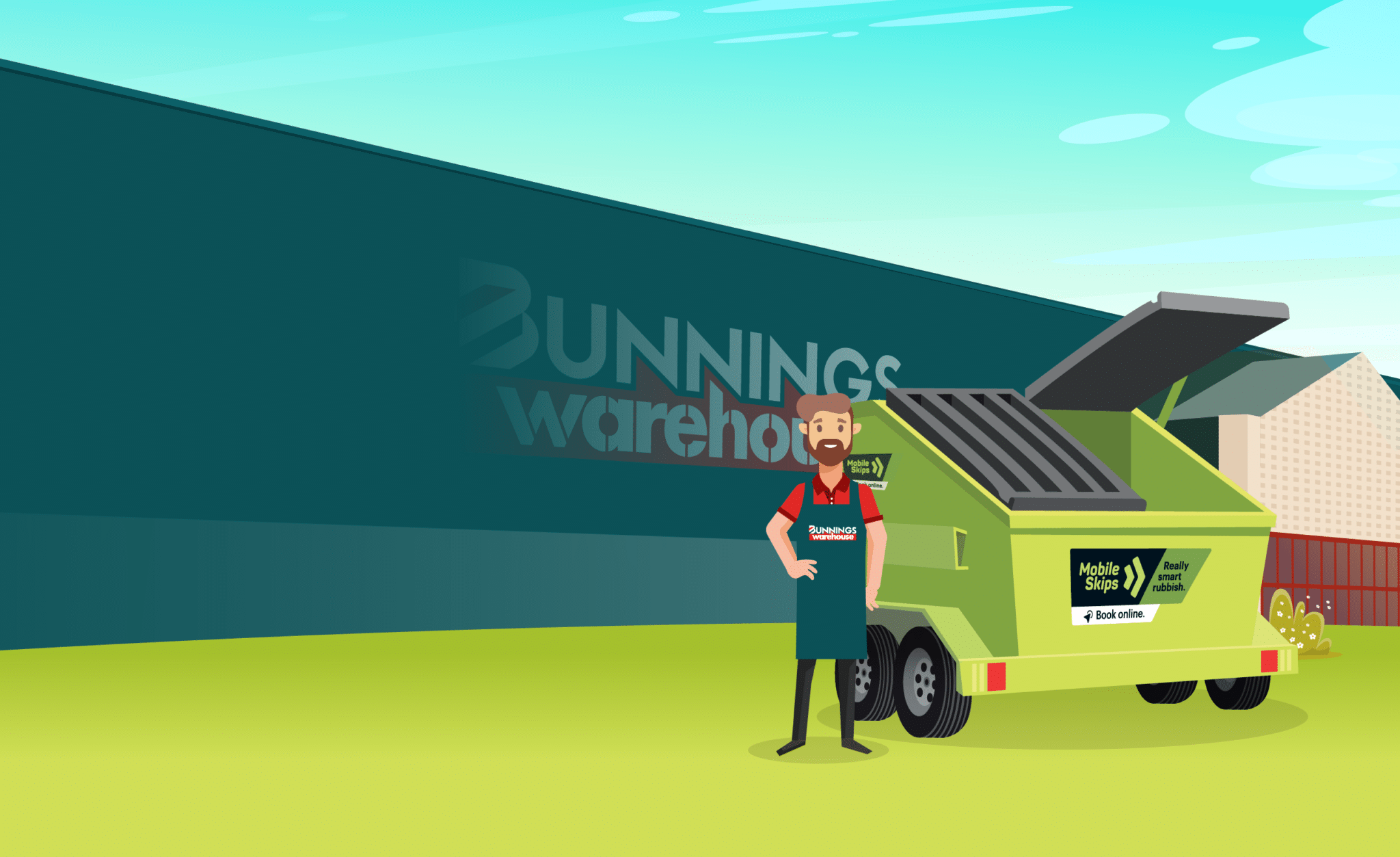 Free Delivery Skip Hire Pickup at Bunnings